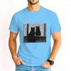 Funny Black Cat Tshirt Unisex Funny Cat Meme Fashion Casual Tops Animal Cat Lover Gift Shirt Design Short Sleeve T Shirt Tops