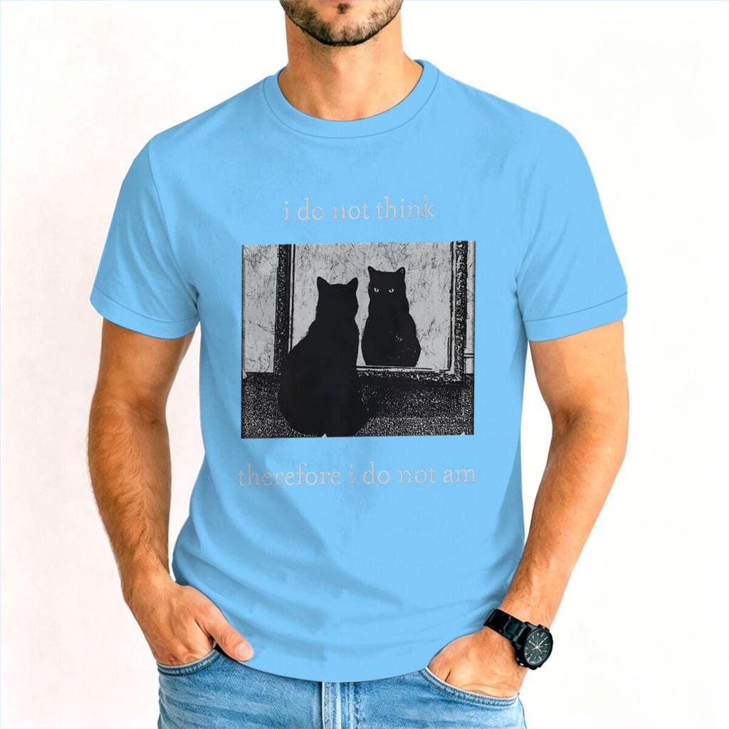 Funny Black Cat Tshirt Unisex Funny Cat Meme Fashion Casual Tops Animal Cat Lover Gift Shirt Design Short Sleeve T Shirt Tops