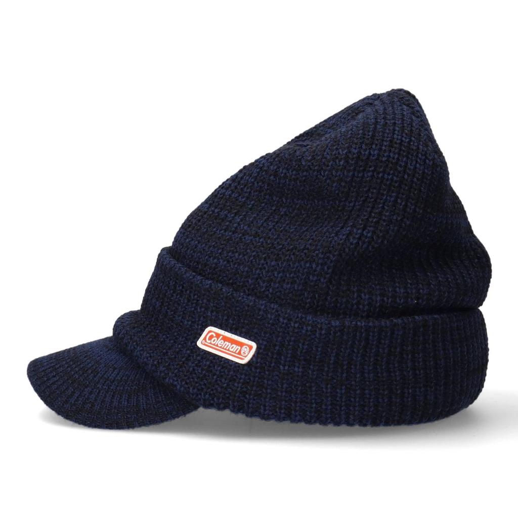 Coleman knit cap with brim fleece-lined