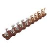 Nail Display Stand Manicure Tool Wave Shape Wooden Base Magnetic Nail Practice Stand with 10pcs