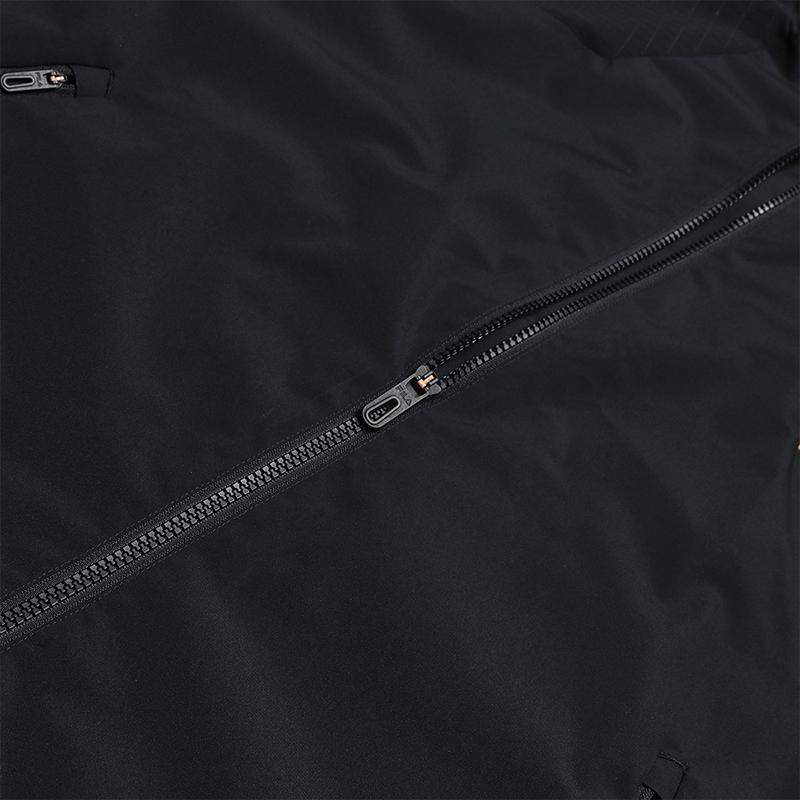 Men's FILA Fitness Jackets Men's Pitch Black Hooded (Non-detachable) Moderate Straight Fit