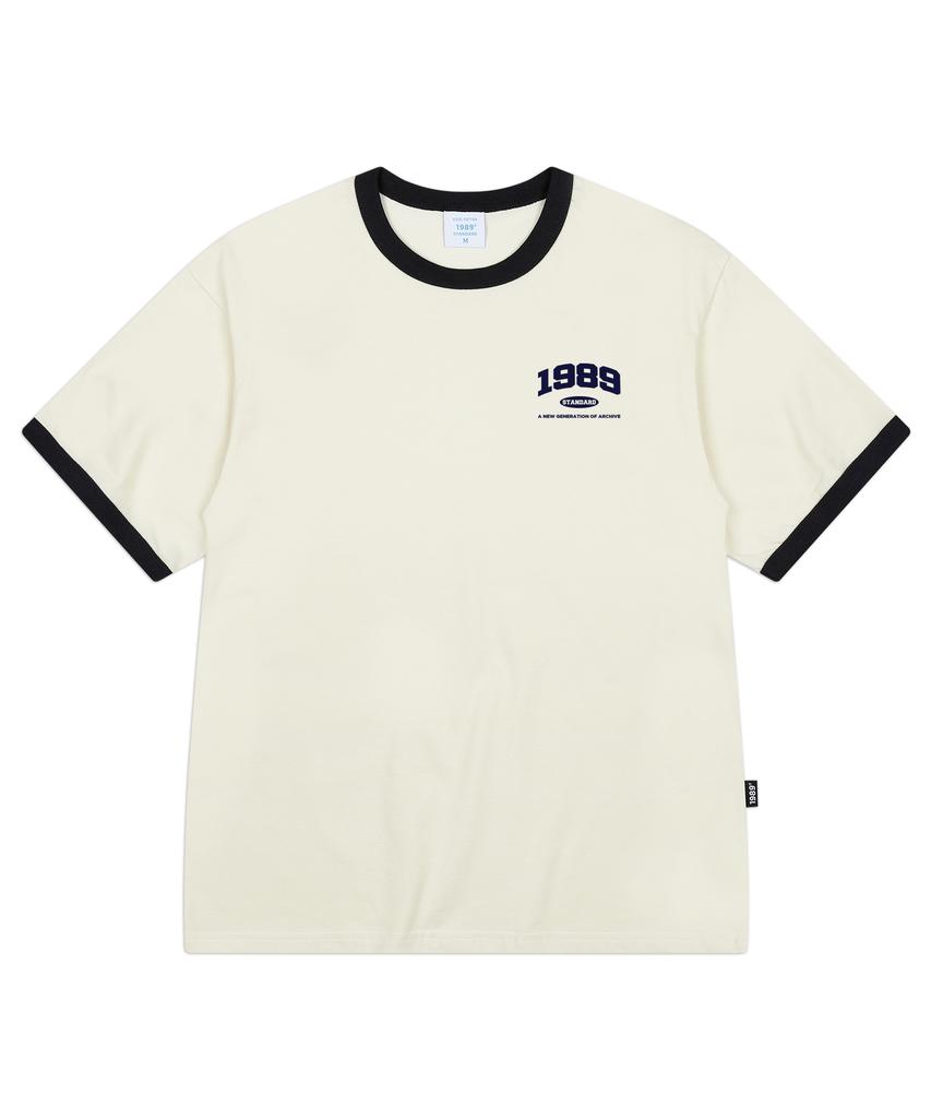 1989STANDARD Small 1989 Cool Cotton Ringer Short Sleeve (Srsstd-0012)