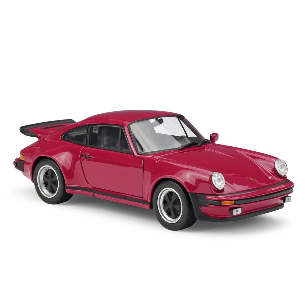 1/24 Scale Welly Porsche 911 Turbo3.0 Alloy Car Model Diecasts Metal Toy Vehicles Car Model High Simulation Collection Childrens Gifts