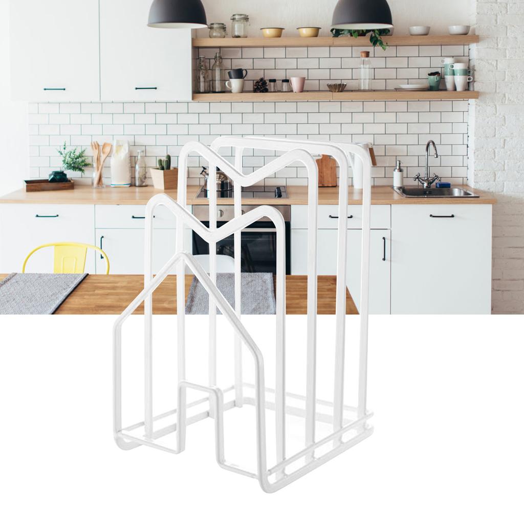 Cutting Board Storage Rack Versatile Chopping Board Pot Pan Lid Stand Holder for Kitchen Cabinet Countertop