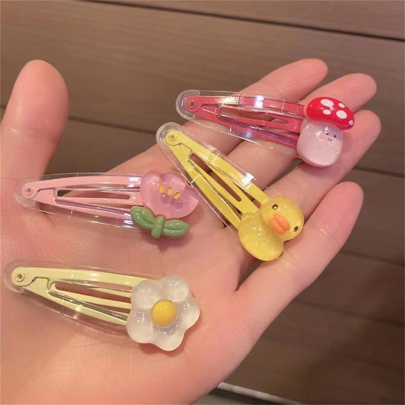 Cartoon Hair Clips Cute Transparent Bb Clips Bangs Clip Girls Hair Accessories