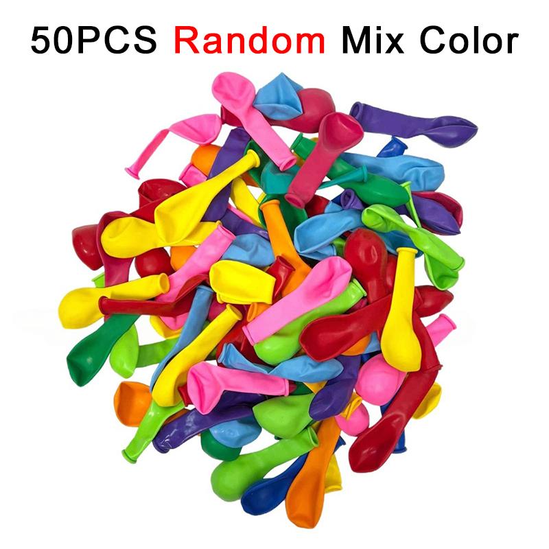

50PCS/Pack Round Balloon Mix Color Balloon Random Color Inflater DIY Decorating Suitable For Holiday Birthday Event Wedding ZYF Other