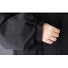 DIMANAF Plus Size Autumn Winter Women Coat Long Sleeve Jackets Vintage Casual Loose Outerwear Black Zipper