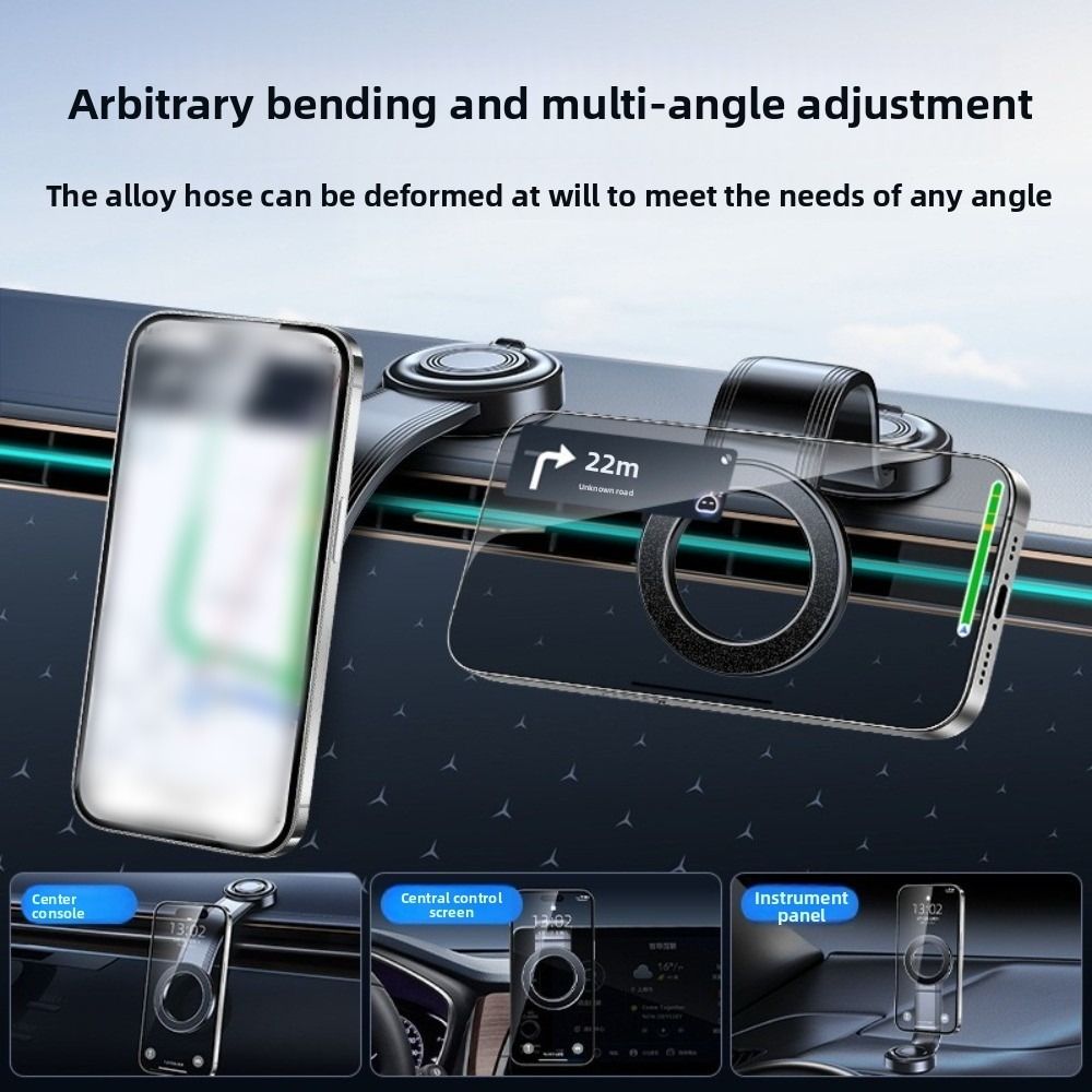 Alloy Car Phone Holder Magnetic Cell Phone Mount New Car Phone Rack for Car Interior