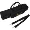 Trumpet Bag, Oxford Cloth Trumpet Gig Bag Thicken Waterproof Carrying Case with Shoulder Belt (Black) Bags, Straps