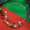 1 Piece of Christmas Bead Necklace with Acrylic Colored Beads Attached To the Neck for Women