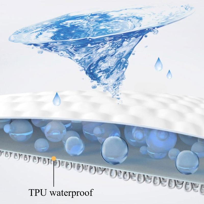 Waterproof Bed Sheet with Cotton Clip, Urine Insulation, Anti Slip, Fully Wrapped Mattress Protective Cover, Single Piece Bed Cover
