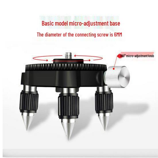 Micro-Adjustment Base for Wall/Floor Devices - Rotating Tripod for 12/8-Line Models