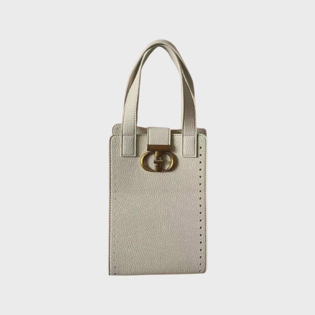 Handmade DIY Leather Woven Body Bag with Integrated Handle Hook