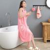 Merbau Extra Long Women's Wearable Coral Fleece Bath Towel Skirt - Absorbent, Non-Shedding, More Effective Than Cotton