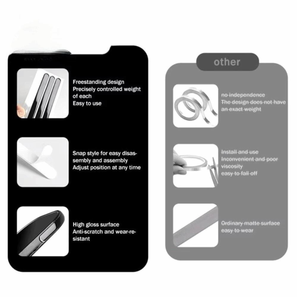 4pcs Wear-Resistant Paddle Balance Sticker Pickleball Racket Weighting Strips Protect Paddle Head
