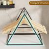 Clothes Hanger Organizer Triangle Structure No Installation Required Space Saving Stand Rack for Home Laundry