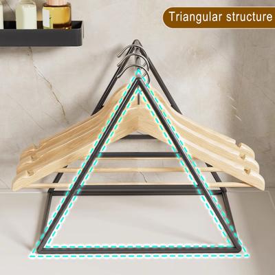 Clothes Hanger Organizer Triangle Structure No Installation Required Space Saving Stand Rack for Home Laundry