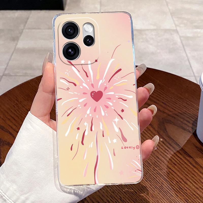 Jelly Casing For OPPO Reno15 F 5G Capa Reno 15 Pro Max 15PRO Clear Silicone Soft TPU Back Cover Cute Cat Rabbit Heart Phone Case