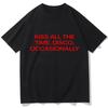 Hip Hop Streetwear Tshirt Kiss All The Time Disco Occasionally Tshirt Unisex Women Harajuku Short Sleeve Oneck Casual Shirt