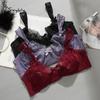 Sommer Ultradünne Spitze Floral BHs Damen Sexy Unterwäsche Französisch Romantisch Push Up Büstenhalter Schleifendetail Weiblich Atmungsaktive BHs