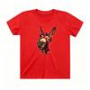 Cute Donkey Graphic Tee for Kids Funny Print Casual Daily Wear Beach Vacation Party Outfit Soft Cotton Machine Washable