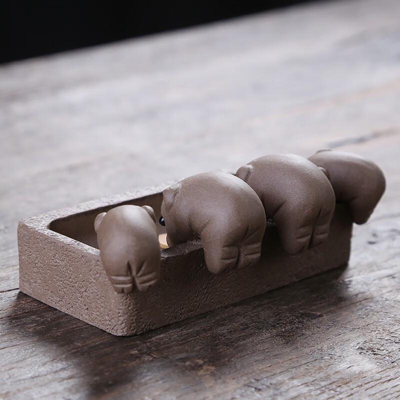 Zisha Ceramic Monkey Teaware Lid Rest