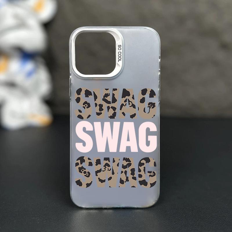 Camouflage Letter SWAG Pattern Phone Case For Samsung Galaxy S26 S24 S25 S23 Ultra S22 S21 S20 Plus FE A54 A55 Shockproof Cover