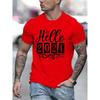 Hello 2024 Men's Brand T-shirts Funny Happy New Year 2024 Graphic Hip Hop Women Men Tshirts Streetwear Ulzzang Harajuku T-Shirt