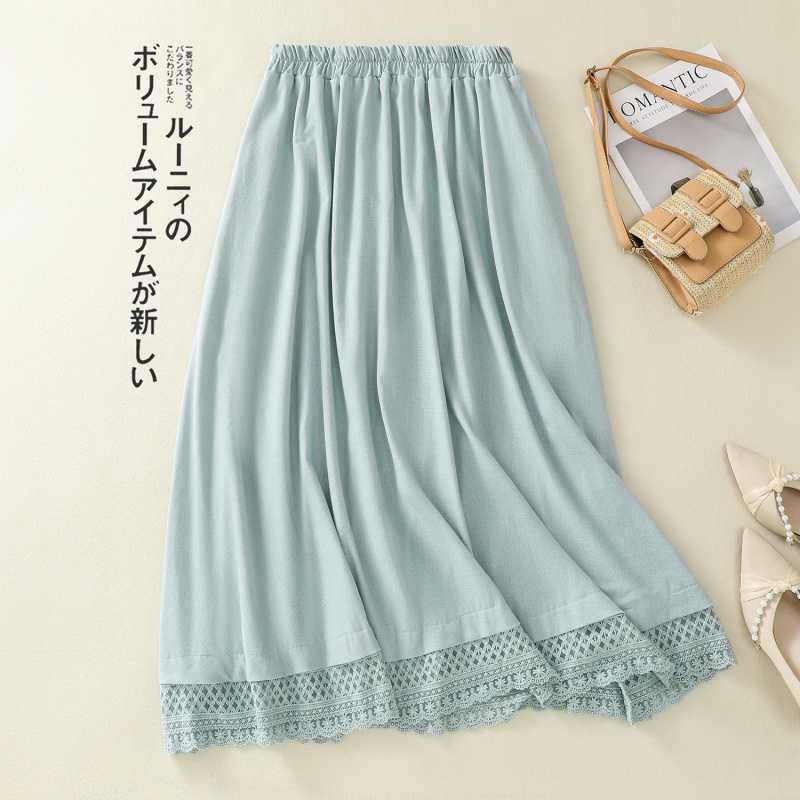 The New Summer Skirt for Women Is Retro and Versatile, with A Loose-fitting Waist That Makes You Look Slimmer