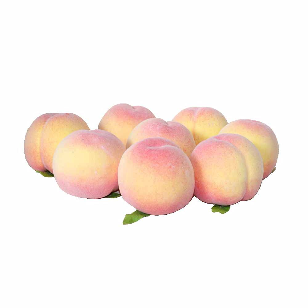 GuCra Peach Lifelike Set of Food Fruit Models Models, 8, Samples, (Normal)