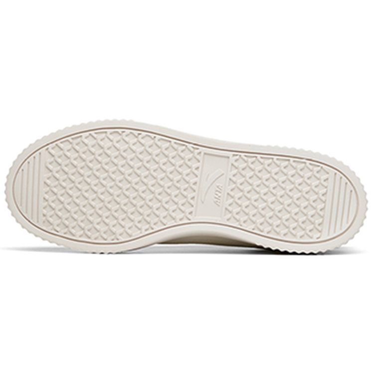 Anta Lifestyle Series Biscuit Shoes Synthetic Leather Non-Slip Shock Absorbing Wear-Resistant Low-Top Skate Shoes Men Sneakers White Green 912228005-3