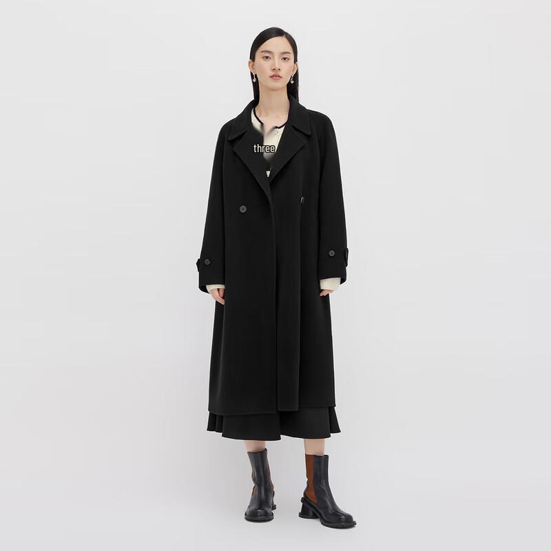 Bo Women's Hepburn Style Waist-Cinched Wool Coat