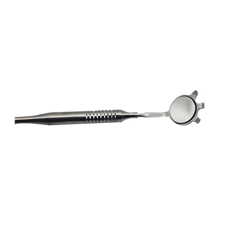 

3pcs Dental Mouth Mirror Anti-Fog Rhodium Mirrors Reflectors with Handle Double Sided Reuse