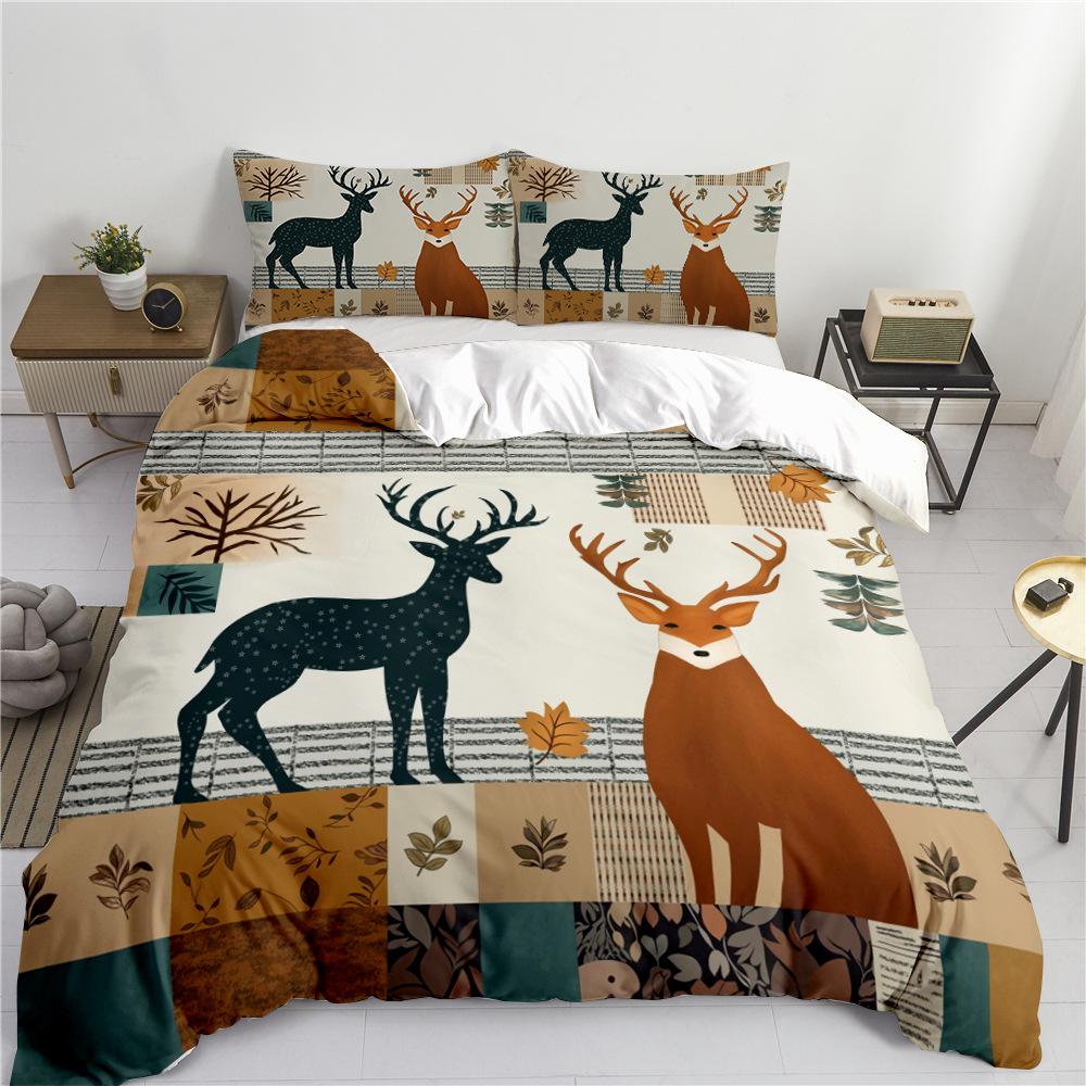 Duvet Cover Set Cartoon Children'S Quilt Cover 3D Digital Printing Three-Piece Set
