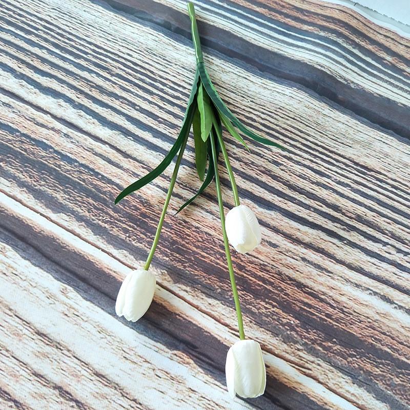 

Faux Tulip Arrangement With Realistic Design For Table Centerpiece Decor