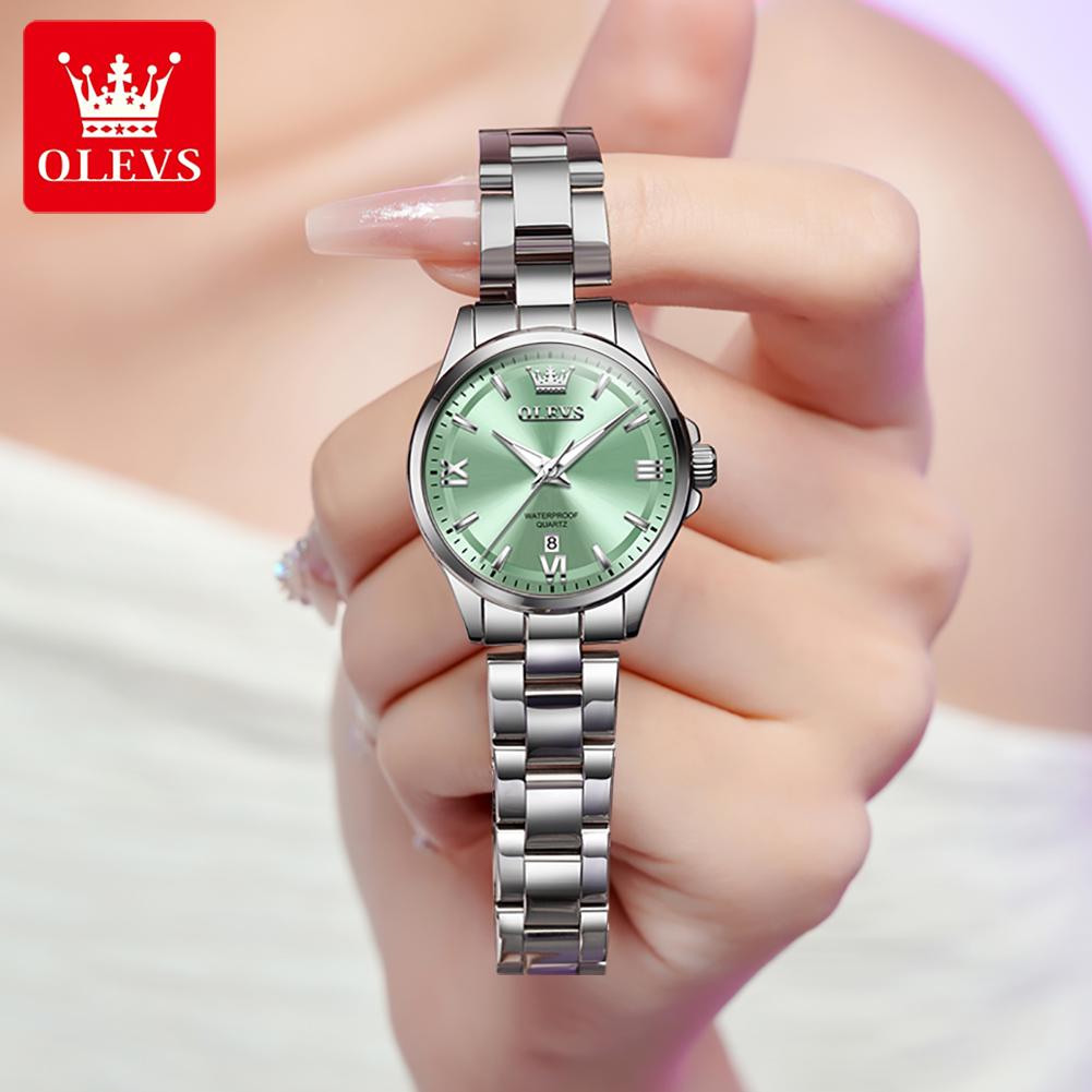 OLEVS 3668 Women Watch Fashion Waterproof Luminous Quartz Watch Automatic Date Ladies Watches Bracelet Gift Box Original Reloj