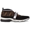 Fendi Women's FF Motif Rockoko Sneaker 'Black Brown' 8E6701A5JFF14ZV