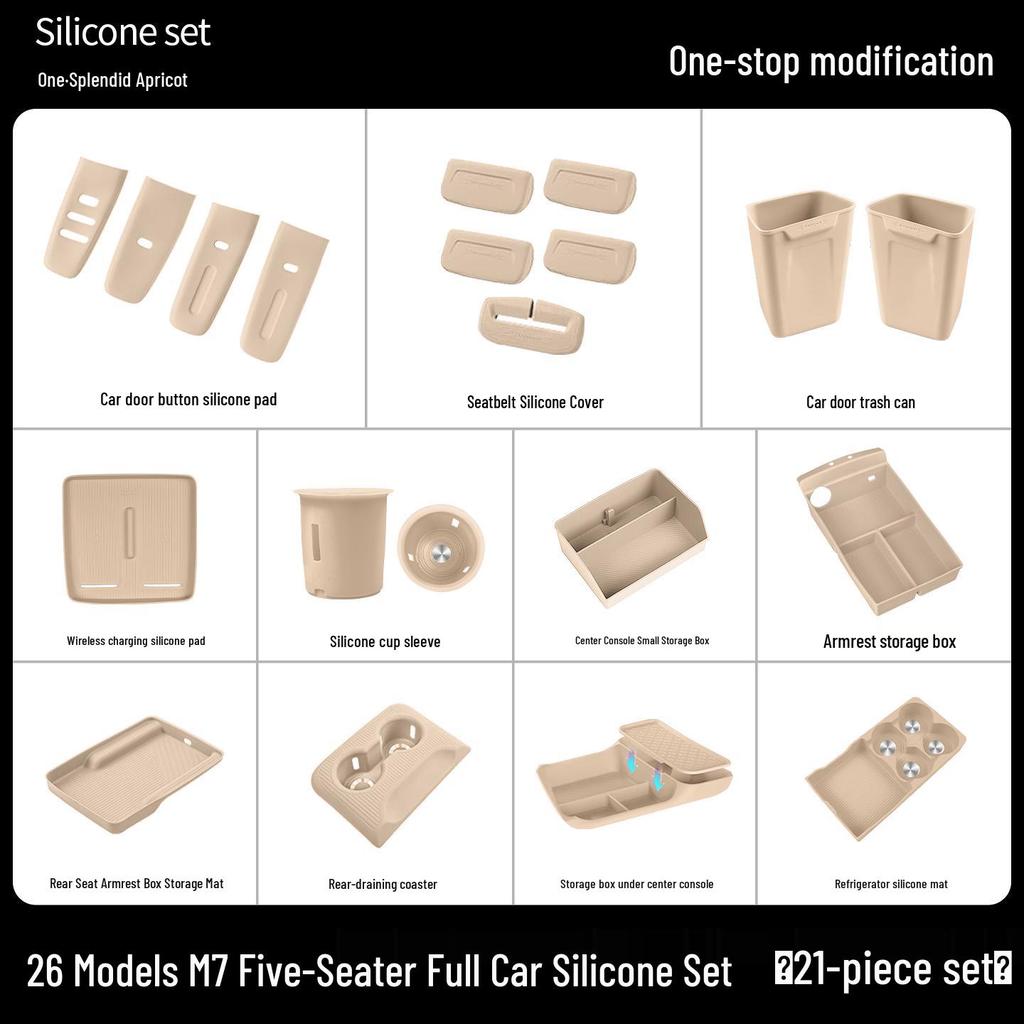AITO M7 M8 M9 Accessories: Wireless Charger Pad & Interior Trim Mod Kit