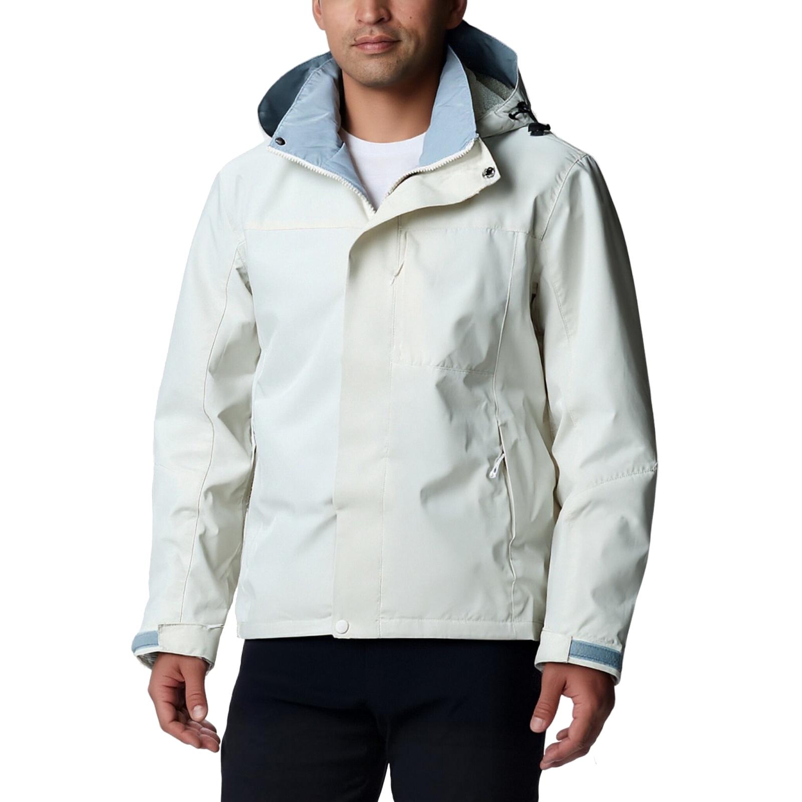 

Men s And Women s Casual Solid-color Outdoor Sports Jackets, Men s Hooded Windbreakers XL белый