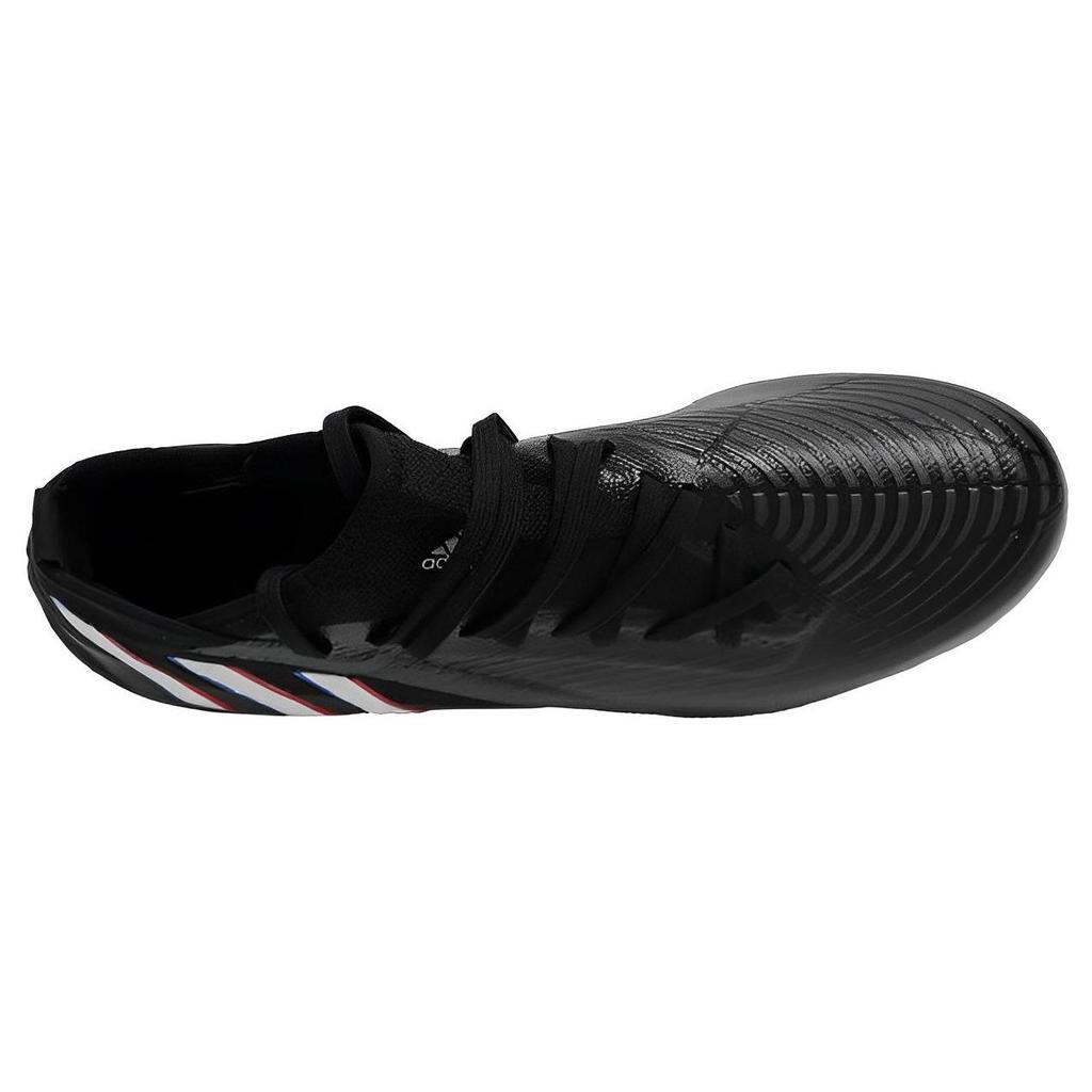 Adidas Predator Edge.3 Geschnürt Fester Boden MG Kunstrasen Stoffüberzug Balance Stoßdämpfung Fußballschuhe Herren Fußballschuhe Schwarz Weiß Blau GW9987