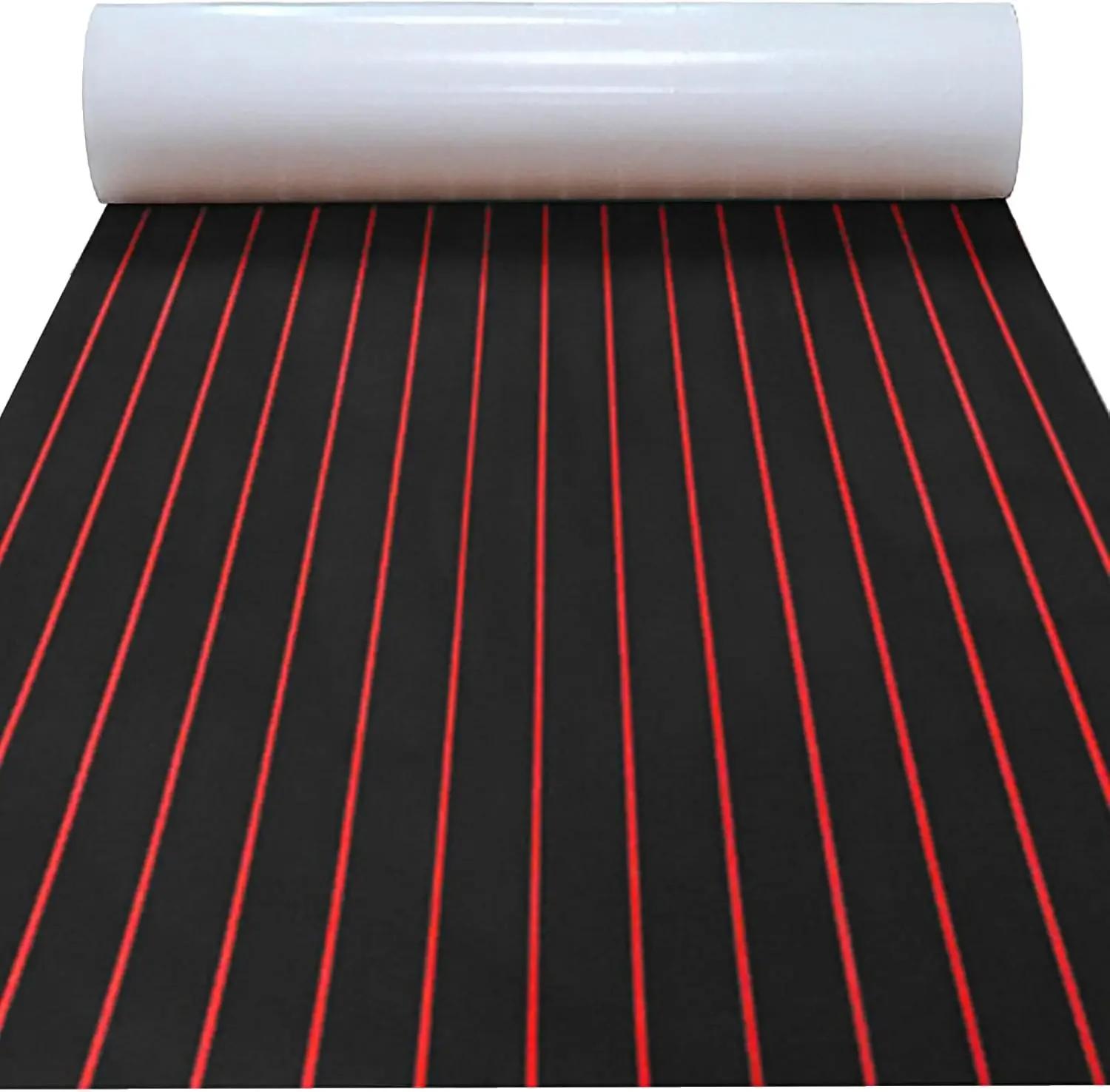 

Boat Decking EVA Foam Flooring Sheet, Faux Teak Marine Mat Boat Yacht Carpet, Kayak RV Swimming Pool Non-Slip Flooring Mat чёрный