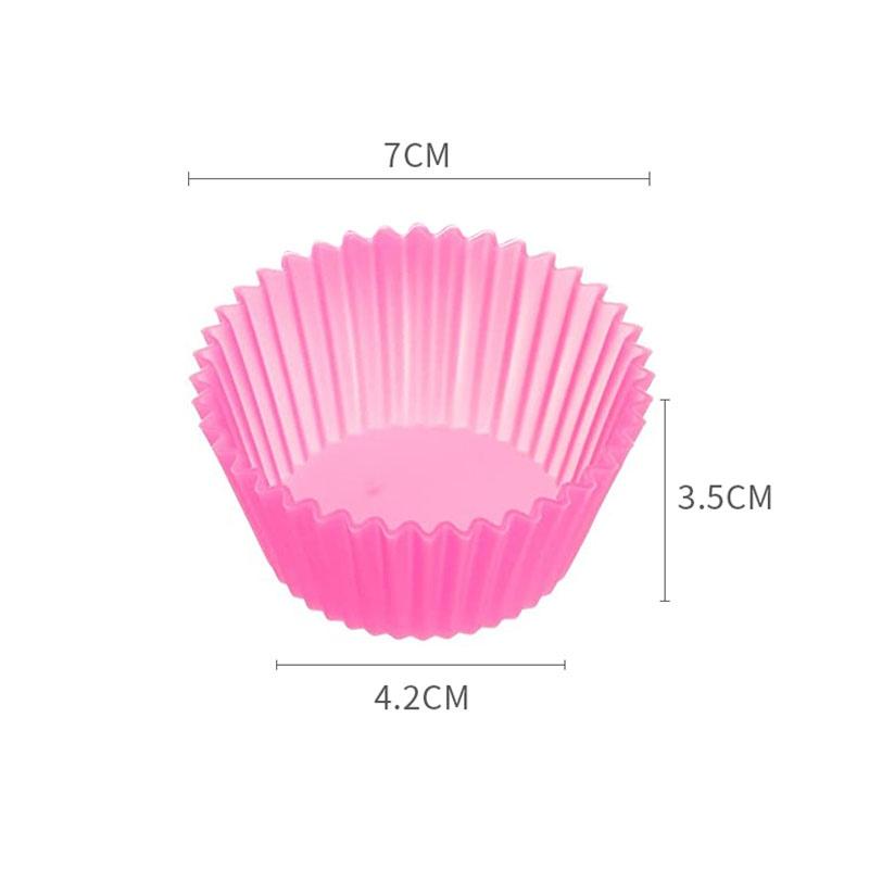 Bake Muffin Cup 7cm Round Silicone Cupcake Mold