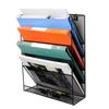 File Organizer Wall Hanging Holder Rack Mail Folder MagazineOffice Paper Document Letter Sorter Mesh Mount Vertical Iron Bin