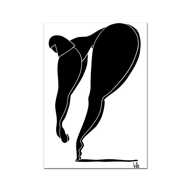 Abstract Lines Figure Poster, Modern Simplicity Striped Wall ArtNordic Canvas Painting, Picture for Living Room, Home Decoration