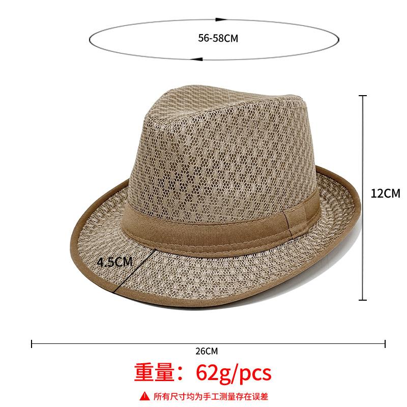 Sombrero de verano para ancianos, visera para hombre, sombrero de copa de papá, malla transpirable, sombrero fresco para ancianos, sombrero para el sol