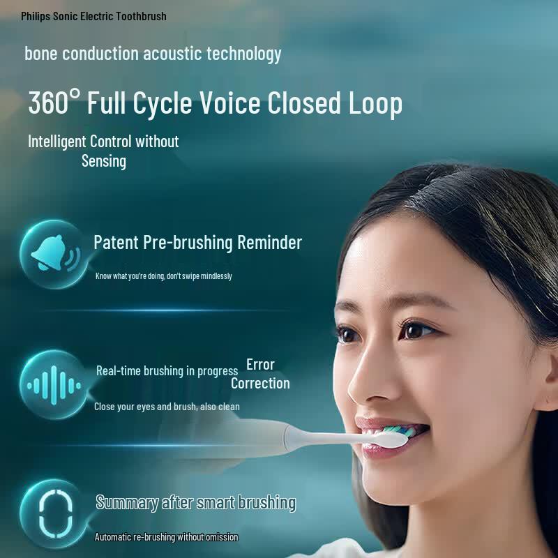 Philips Smart Voice AI Electric Toothbrush CN Plug (adapter Included)