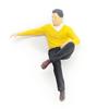 Decorative Resin Miniature People Models 1:64 Size Sitting Figure Sculpture Suitable for DIY Projects & Family Activity
