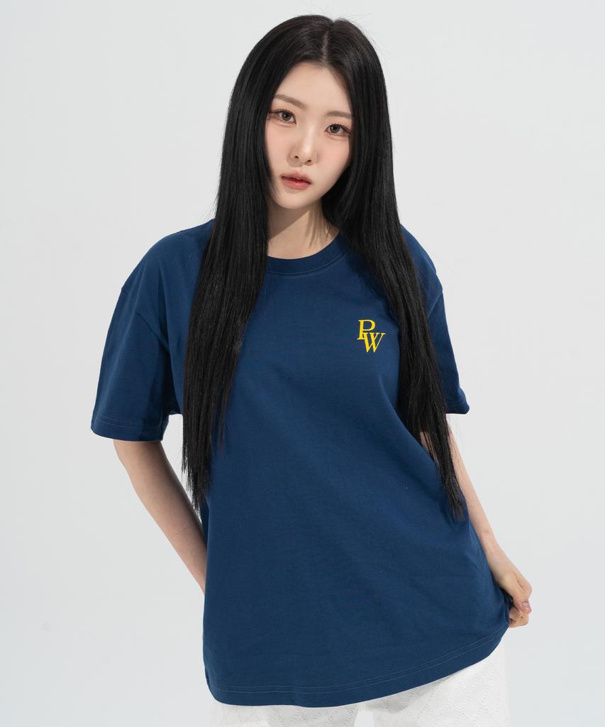 Peijeuhwaiteu [Phase_1] Pw Logo Tee_Dark Blue / 8802026-St09