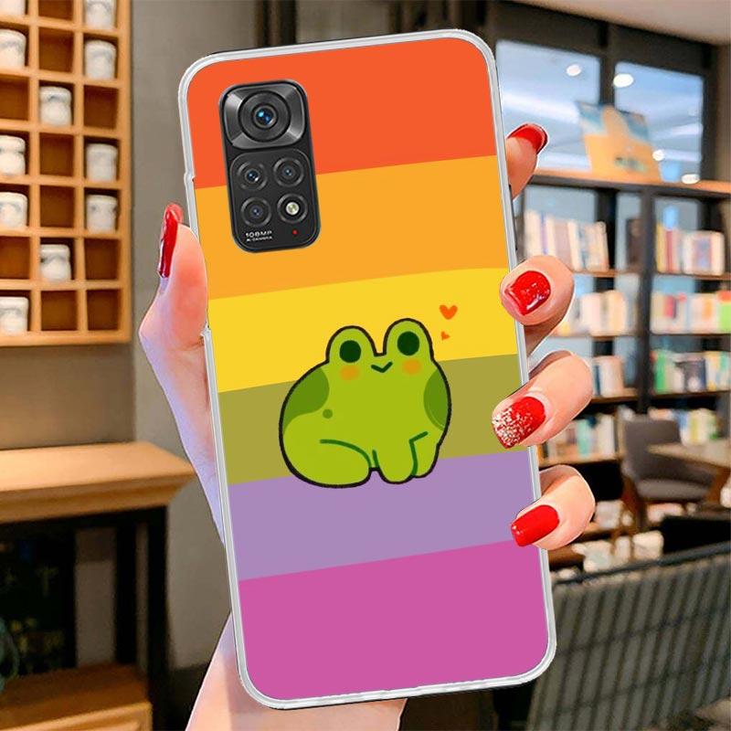 Cottagecore Frog Mushroom Kawaii Cover Phone Case For Xiaomi Redmi Note 15 14 13 12 11 10 Pro Plus 14S 12S 11S 11T 11E 10S Soft