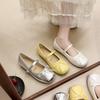 French small single shoes women's summer 2025 new bow light mouth gentle evening Mary Jane women's shoes